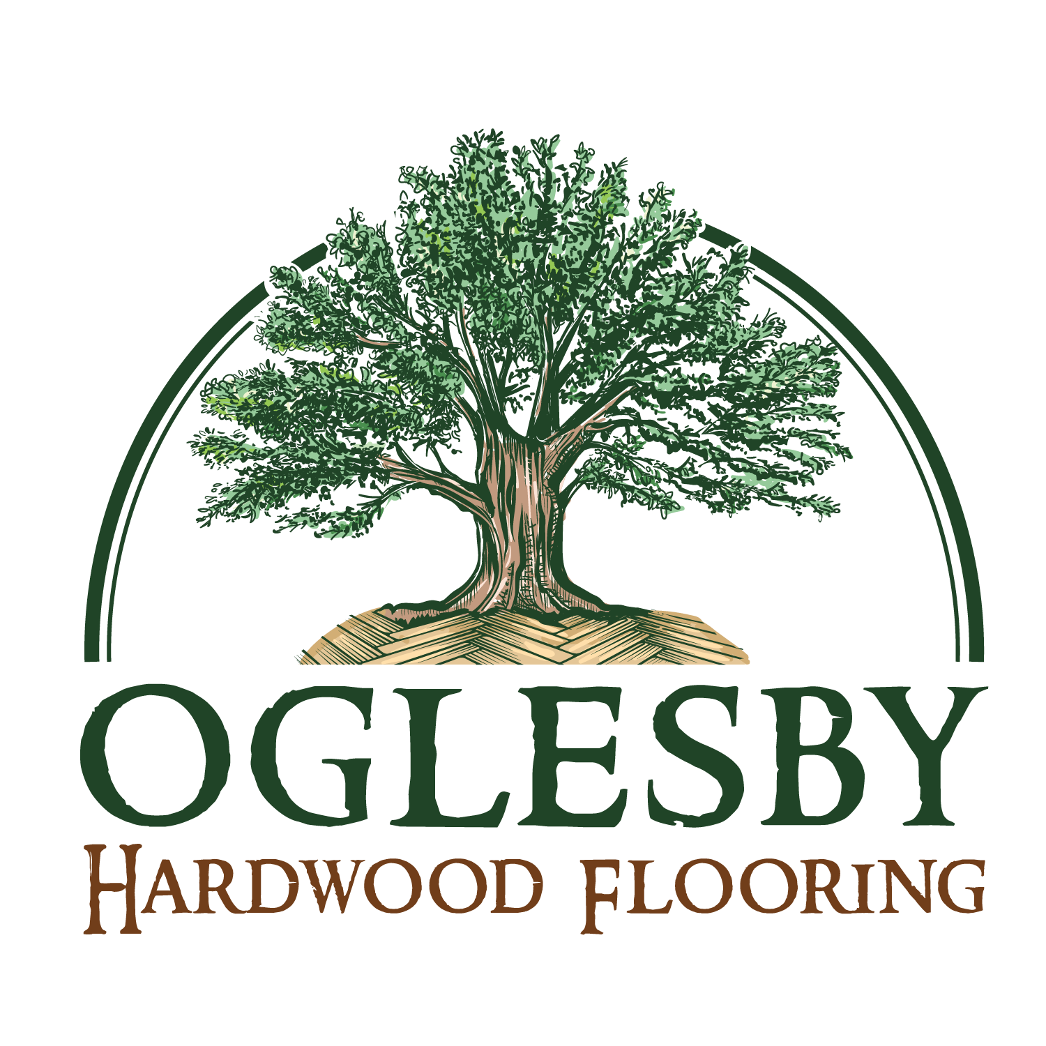 Oglesby Hardwood Flooring Color Logo
